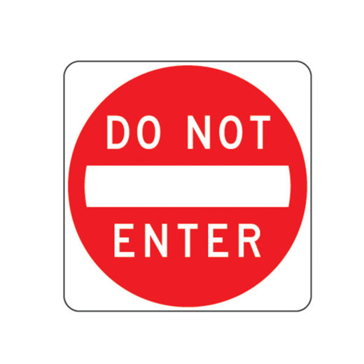 Do Not Enter Stencil - Traffic Safety Supply Company