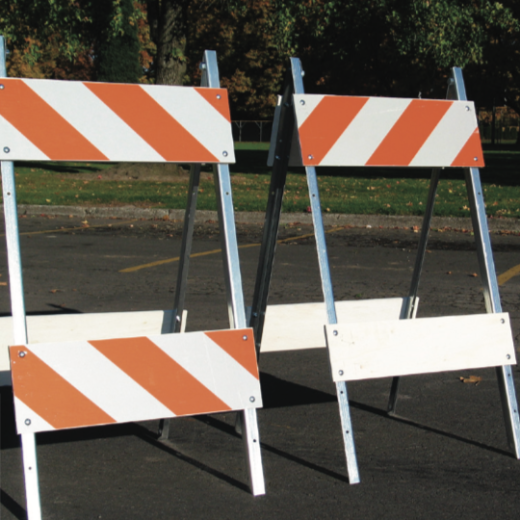 Metal Leg Barricades(Type I and Type II) - Traffic Safety Supply Company