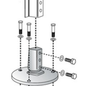 SnapN'Safe Surface Mount for U-Channel Posts - Traffic Safety Supply ...