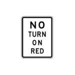 No Turn On Red Sign R10-11a - Traffic Safety Supply Company