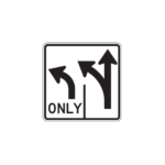 Advance Intersection Lane Control Sign R3-8 - Traffic Safety Supply Company