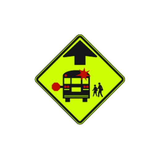 School Bus Stop Ahead Sign S3 1 Traffic Safety Supply Company