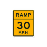 Advisory Exit Ramp Speed Sign W13-3 - Traffic Safety Supply Company