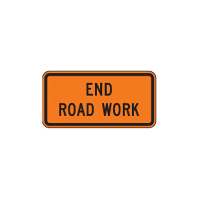 End Road Work Sign G20 2 Traffic Safety Supply Company